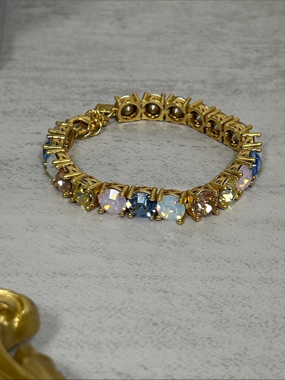 Park Lane Pastel Impression Multi-Color Swarovski Crystal Tennis Bracelet - Picture 3 of 11